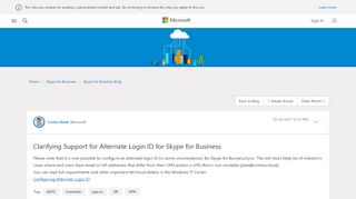 
                            3. Clarifying Support for Alternate Login ID for Skype for Business ...