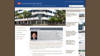 
                            9. Clarion Partners