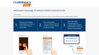 
                            2. Clarisbanca: il servizio di online banking del Gruppo Veneto Banca