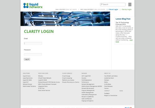 
                            12. Clarity Login - Liquid NetworxLiquid Networx