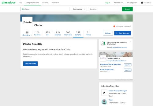 
                            9. Clarks Employee Benefits and Perks | Glassdoor.com.au