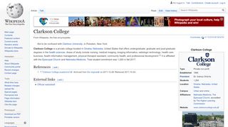 
                            7. Clarkson College - Wikipedia