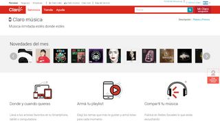 
                            9. Claro música: Música ilimitada con tu plan | Claro Argentina
