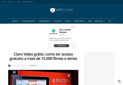 
                            6. Claro Video grátis: como acessar a 15 mil filmes e séries - Optclean