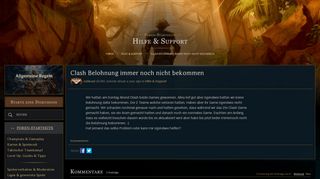 
                            9. Clash Belohnung immer noch nicht bekommen - EUW boards