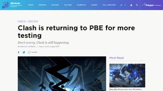 
                            10. Clash is returning to PBE for more testing - The Rift Herald
