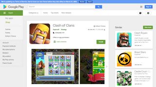 
                            5. Clash of Clans – Apps no Google Play