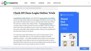 
                            2. Clash Of Clans Login Online Trick | Appamatix