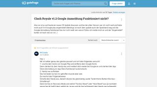 
                            8. Clash Royale v1.2 Google Anmeldung Funktioniert nicht? (Handy ...