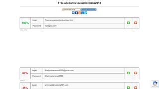 
                            4. clashofclans2018 - free accounts, logins and passwords