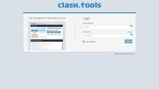 
                            1. clash.tools - Log in to your account