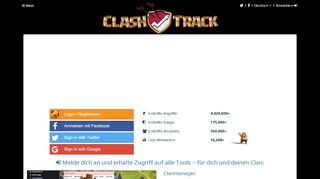 
                            3. ClashTrack.com - Clan Manager, Taktik Editor, Kampfplaner und ...