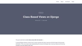 
                            2. Class Based Views on Django | leportella