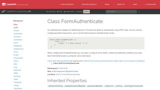 
                            12. Class Cake\Auth\FormAuthenticate | CakePHP 3.0 - CakePHP API