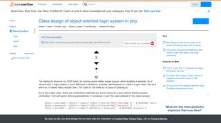 
                            9. Class design of object oriented login system in php - Stack Overflow