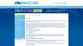 
                            5. CLASS - National Association of Community Legal Centres
