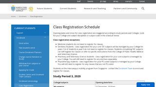 
                            5. Class Registration Schedule - JCU Australia
