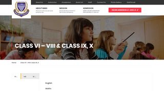 
                            4. Class VI – VIII & class IX, X – Muljibhai Mehta International School