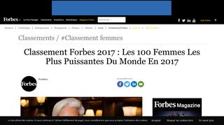 
                            12. Classement Forbes 2017 : Les 100 Femmes Les Plus Puissantes Du ...