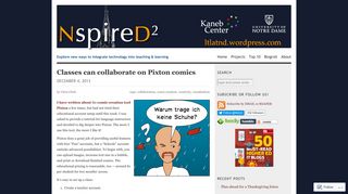
                            13. Classes can collaborate on Pixton comics | NspireD2: Learning ...