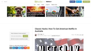 
                            9. Classic Hacks: How To Get American Netflix In Australia | Lifehacker ...