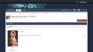 
                            12. Classic login server down_11/01/2019 - Classic Tech Support ...