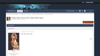 
                            10. Classic login server down_Again again again - Classic Tech Support ...