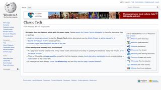 
                            8. Classic Tech - Wikipedia