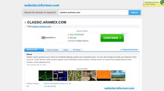 
                            7. classic.aramex.com at Website Informer. Home. Visit ...