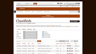 
                            10. Classifieds - The Cannon - Classifieds » Housing