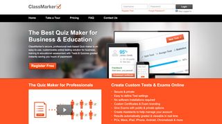 
                            1. ClassMarker: Online Testing Free Quiz Maker Create the Best quizzes