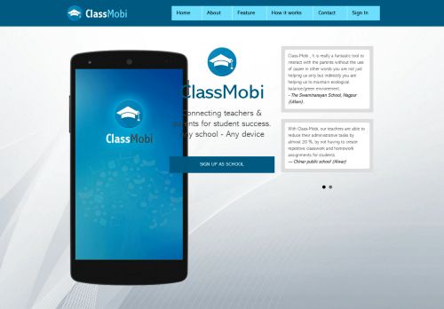 
                            2. ClassMobi : Connecting teachers & parents for student success