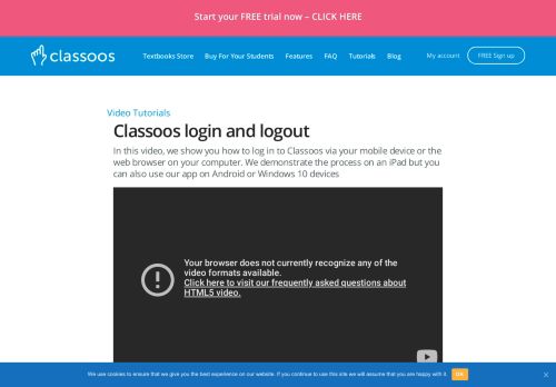 
                            4. Classoos | Classoos login and logout