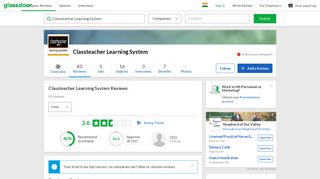 
                            8. Classteacher Learning System Reviews | Glassdoor.co.in
