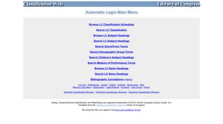 
                            3. ClassWeb Auto Login Menu - Classification Web