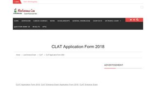 
                            12. CLAT Application Form 2018 – Winentrance