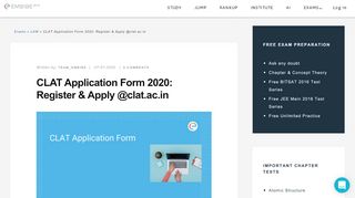 
                            5. CLAT Application Form 2019: Click here to Register and Apply @ clat ...