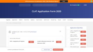 
                            1. CLAT Application Form 2019, Registration - Released!