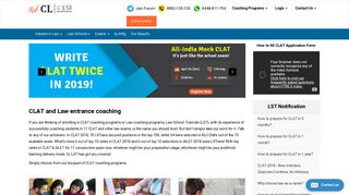 
                            1. CLAT Coaching, Law Entrance Coaching- CLAT, AILET, LSAT, SET