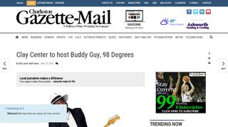 
                            6. Clay Center to host Buddy Guy, 98 Degrees | Music | wvgazettemail.com