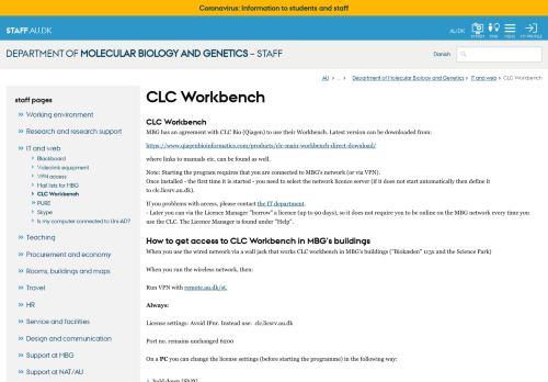 
                            4. CLC Workbench - medarbejdere.au.dk