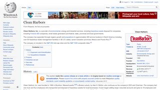 
                            13. Clean Harbors - Wikipedia