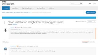 
                            2. Clean installation Insight Center wrong password - NetScaler VPX ...