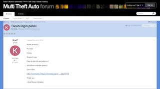 
                            7. Clean login panel. - Resources - Multi Theft Auto: Forums - MTA:SA ...