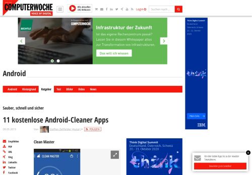 
                            8. Clean Master - Sauber, schnell und sicher: 11 kostenlose Android ...