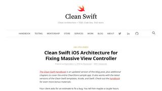 
                            10. Clean Swift iOS Architecture for Fixing Massive View Controller
