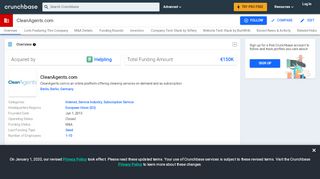 
                            11. CleanAgents.com | Crunchbase