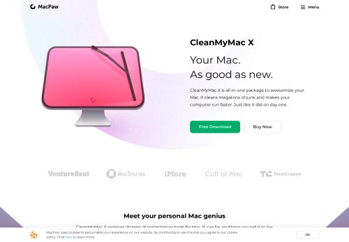 
                            3. CleanMyMac X: The Best Mac Cleanup App for macOS. Get a Cleaner ...