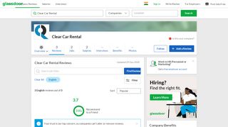 
                            12. Clear Car Rental Reviews | Glassdoor.co.in