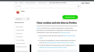
                            12. Clear cookies and site data in Firefox | Firefox Help - Mozilla Support